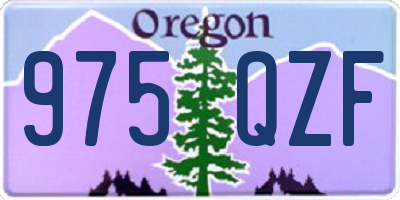 OR license plate 975QZF