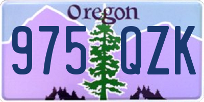 OR license plate 975QZK
