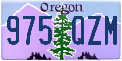 OR license plate 975QZM