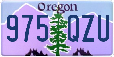 OR license plate 975QZU