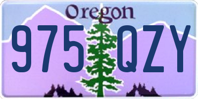 OR license plate 975QZY