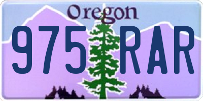 OR license plate 975RAR