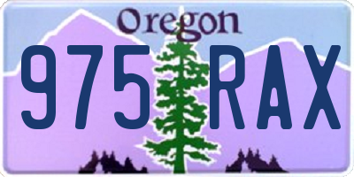OR license plate 975RAX