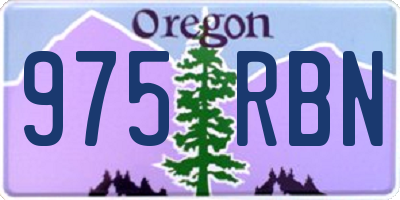OR license plate 975RBN