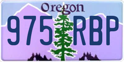 OR license plate 975RBP
