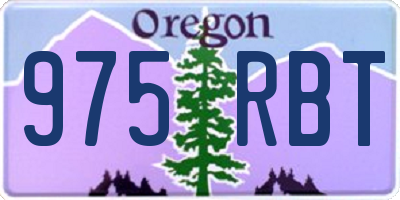 OR license plate 975RBT