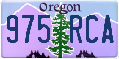 OR license plate 975RCA