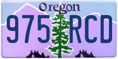 OR license plate 975RCD