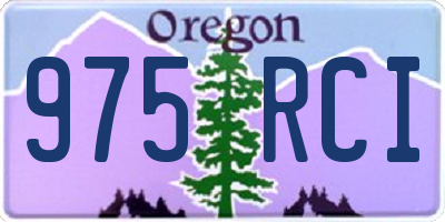 OR license plate 975RCI