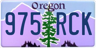 OR license plate 975RCK