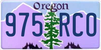 OR license plate 975RCO