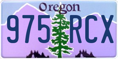 OR license plate 975RCX