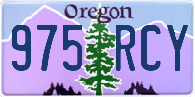 OR license plate 975RCY
