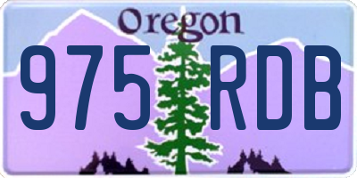 OR license plate 975RDB