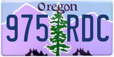 OR license plate 975RDC