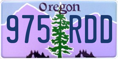 OR license plate 975RDD