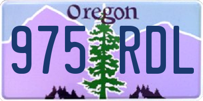 OR license plate 975RDL