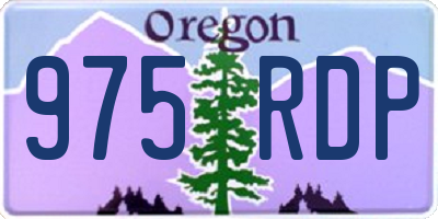 OR license plate 975RDP