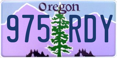 OR license plate 975RDY