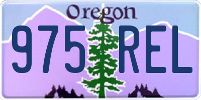 OR license plate 975REL