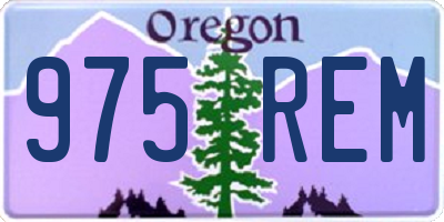 OR license plate 975REM