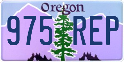 OR license plate 975REP