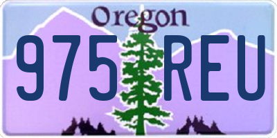 OR license plate 975REU