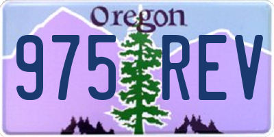 OR license plate 975REV