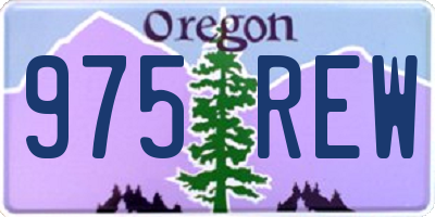 OR license plate 975REW
