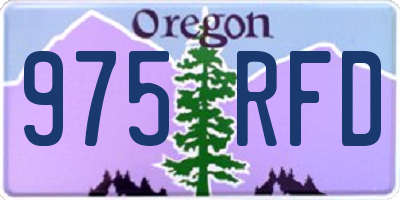 OR license plate 975RFD