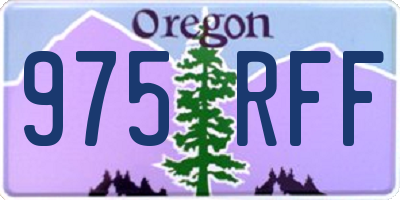 OR license plate 975RFF