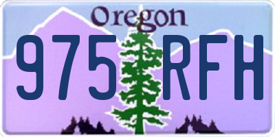 OR license plate 975RFH