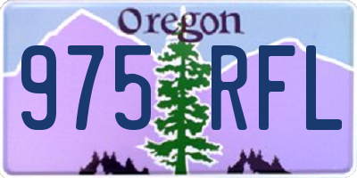 OR license plate 975RFL