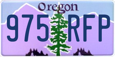 OR license plate 975RFP