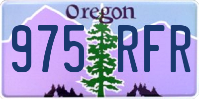 OR license plate 975RFR