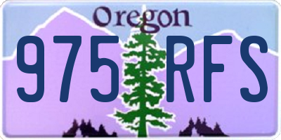 OR license plate 975RFS