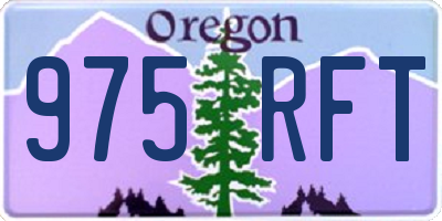 OR license plate 975RFT