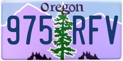 OR license plate 975RFV