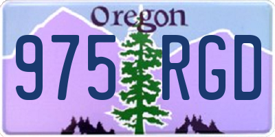 OR license plate 975RGD
