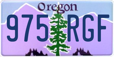 OR license plate 975RGF