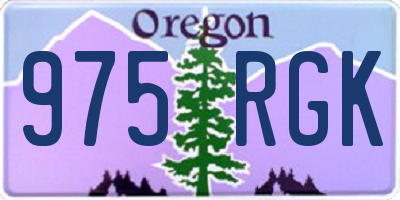 OR license plate 975RGK