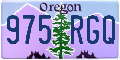 OR license plate 975RGQ