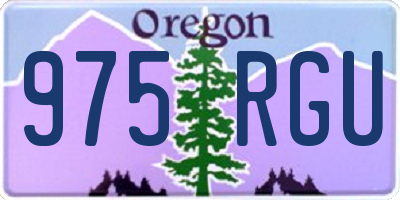 OR license plate 975RGU