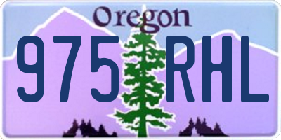 OR license plate 975RHL