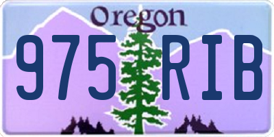 OR license plate 975RIB