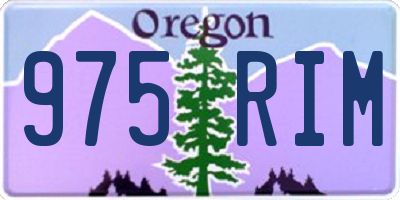 OR license plate 975RIM