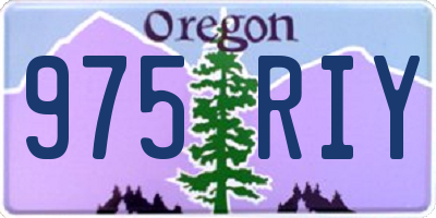 OR license plate 975RIY
