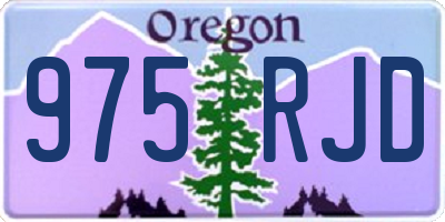 OR license plate 975RJD