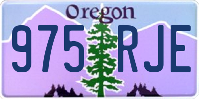 OR license plate 975RJE