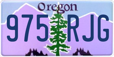 OR license plate 975RJG